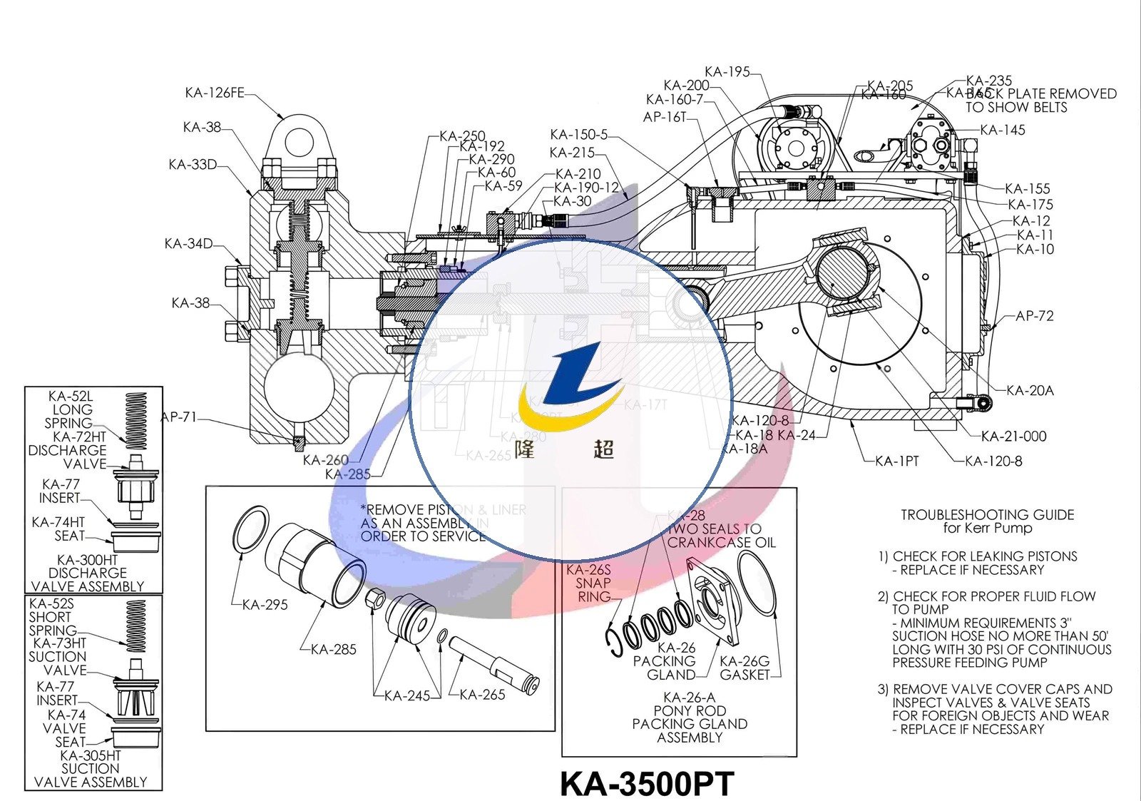 Piston KERR KA-3500PT Pump